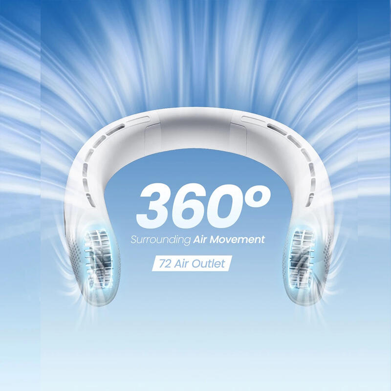 Ventilatore Portatile da Collo con Display Digitale