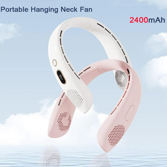Ventilatore Portatile da Collo con Display Digitale
